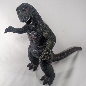 1986 Dor Mei 14" Godzilla Poseable Toy Action Figure Vintage Gojira Red Green